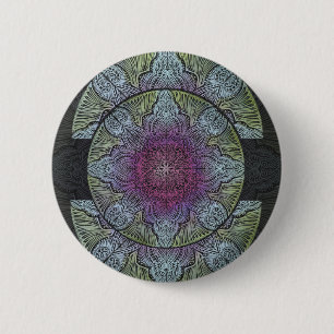 Badge Rond 5 Cm Réveil zen, reiki, guérison, chakra