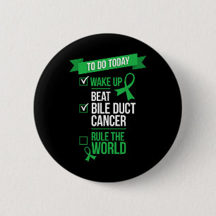 Badge Rond 5 Cm Réveillez-Vous Battez le Cancer des Voies Biliaire
