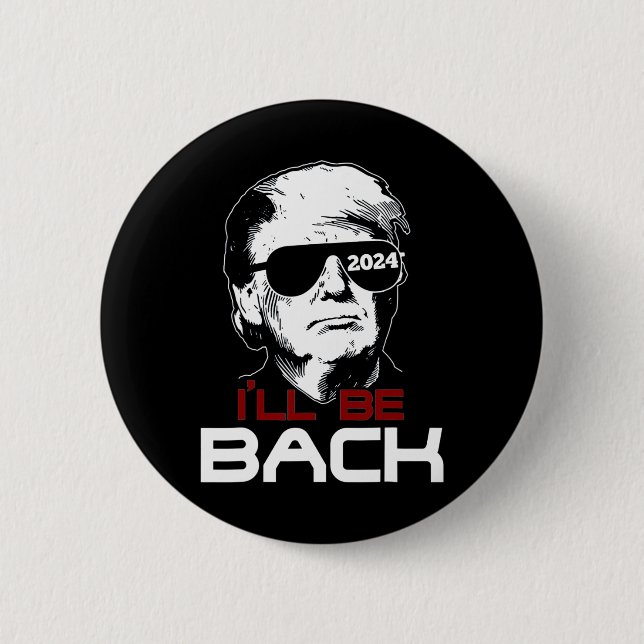 Badge Rond 5 Cm Revenez à Trump 2024 (Devant)