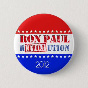 Badge Rond 5 Cm Révolution 2012 de Ron Paul