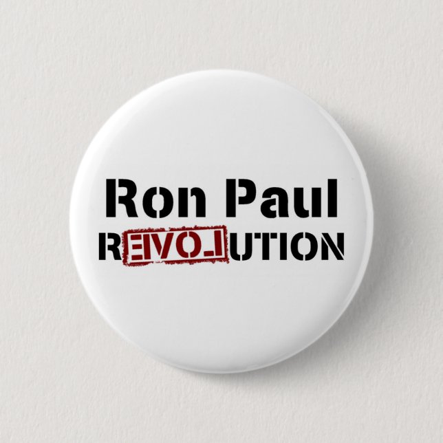 Badge Rond 5 Cm Révolution de Ron Paul (Devant)