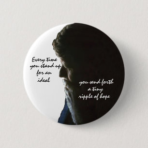Badge Rond 5 Cm RFK : Une vague d'espoir