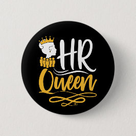 Badge Rond 5 Cm RH Queen Gestionnaire des ressources humaines Femm