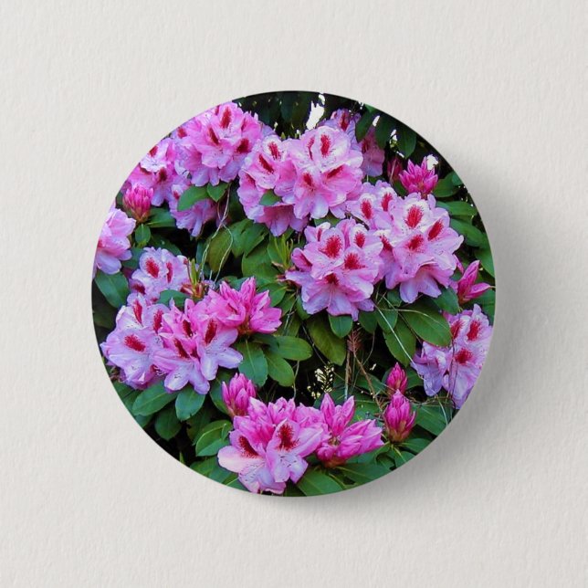 Badge Rond 5 Cm Rhododendrons (Devant)