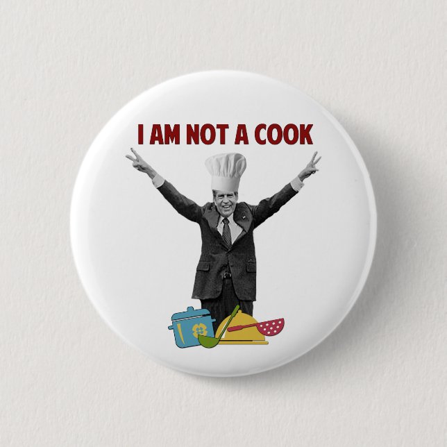 Badge Rond 5 Cm Richard Nixon je ne suis pas un bouton de Pin de (Devant)