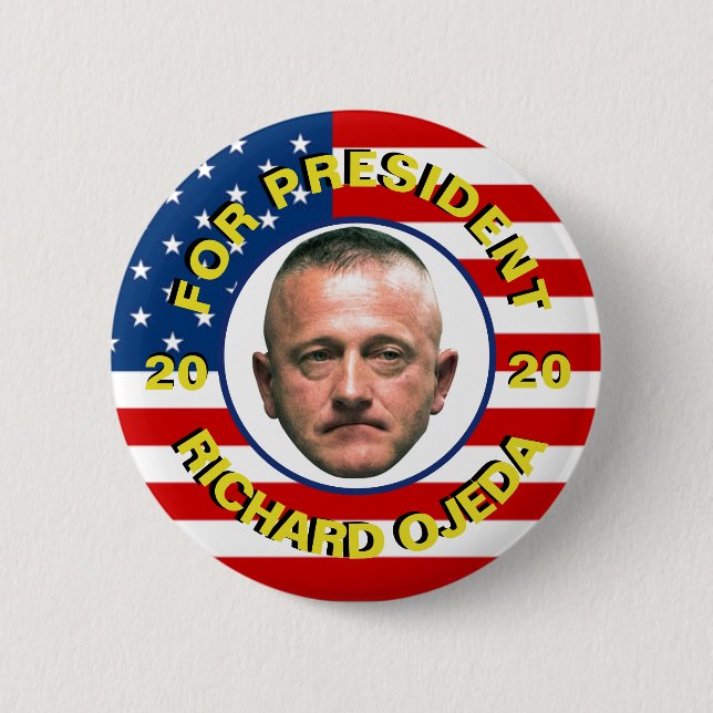 Badge Rond 5 Cm Richard Ojeda pour le président 2020 (Devant)