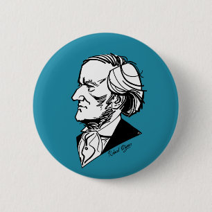 Badge Rond 5 Cm Richard Wagner