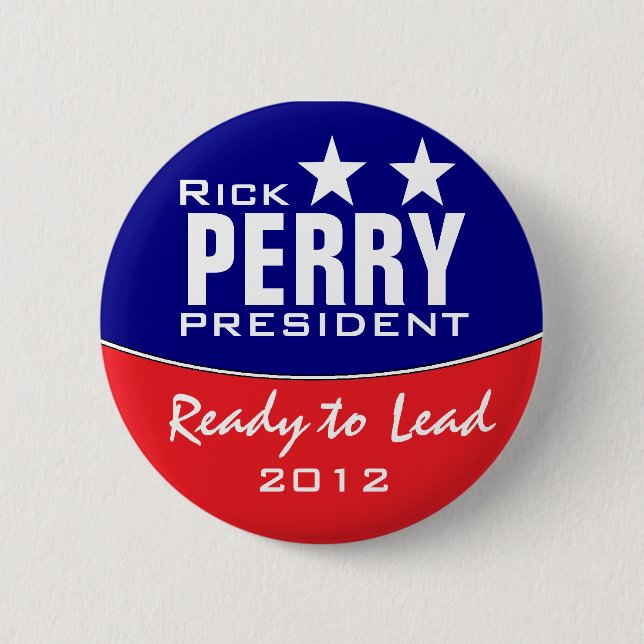 Badge Rond 5 Cm Rick Perry (Devant)