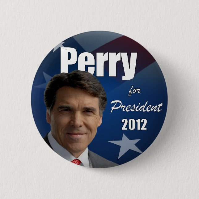 Badge Rond 5 Cm Rick Perry 2012 (Devant)