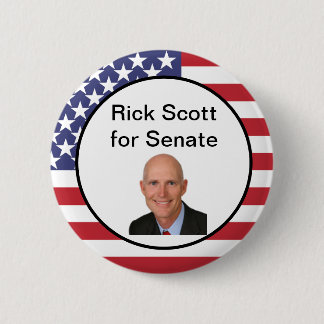 Badge Rond 5 Cm Rick Scott pour le bouton de sénat