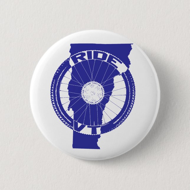 Badge Rond 5 Cm Ride Vermont (Devant)