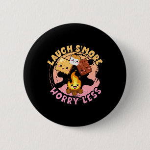 Badge Rond 5 Cm Riez davantage, Inquiétez-vous moins, Week-end de