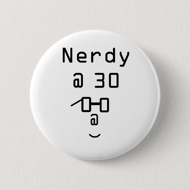 Badge Rond 5 Cm Ringard à 30 boutons (Devant)
