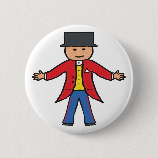 Badge Rond 5 Cm Ringmaster cirque (Devant)