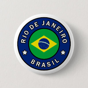 Badge Rond 5 Cm Rio de Janeiro Brésil