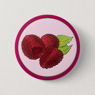 Badge Rond 5 Cm Ripe Fruit Fruit Fruit Fruit Fruit Fruit Été Fraîc