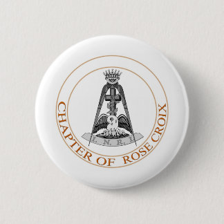 Badge Rond 5 Cm Rite rose d'écossais de Croix