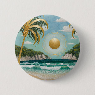 Badge Rond 5 Cm Rives d'or