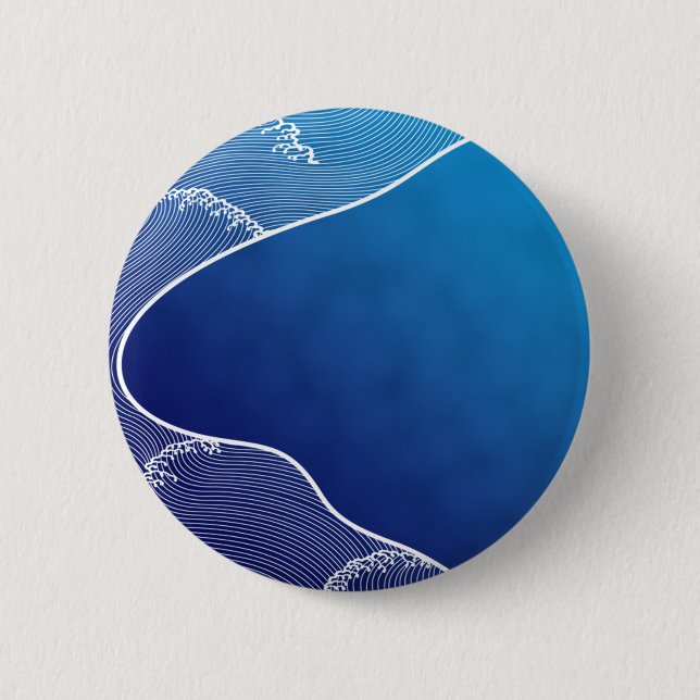 Badge Rond 5 Cm rivière bleue (Devant)