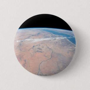 Badge Rond 5 Cm Rivière Du Nil Qui Tourne Vers Le Nord Près De La 