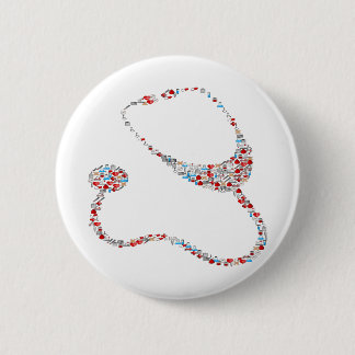 Badge Rond 5 Cm RN Stethoscope