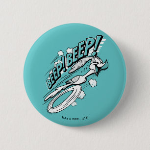 Badge Rond 5 Cm ROAD RUNNER™ BEEP BEEP!™ Halftone