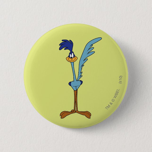 Badge Rond 5 Cm ROAD RUNNER™ en couleur (Devant)