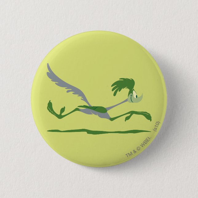 Badge Rond 5 Cm ROAD RUNNER™ en vitesse (Devant)