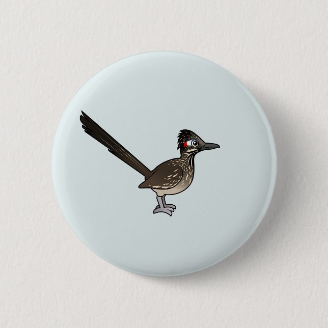 Badge Rond 5 Cm Roadrunner mignon de Birdorable (Devant)