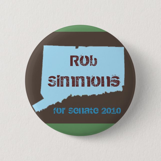 Badge Rond 5 Cm Rob Simmons pour le bouton de sénat (Devant)