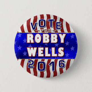 Badge Rond 5 Cm Robby jaillit président l'élection 2016 Démocrate