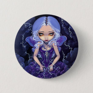 Badge Rond 5 Cm "Robe bouton de tempêtes"