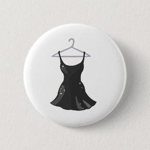 Badge Rond 5 Cm Robe noire