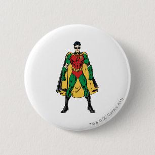 Badge Rond 5 Cm Robin Classic Stance
