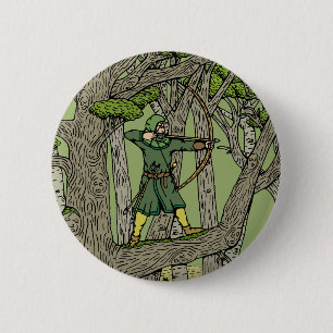 Badge Rond 5 Cm Robin Hood