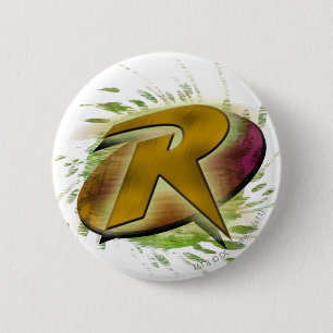 Badge Rond 5 Cm Robin -R