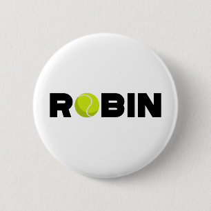 Badge Rond 5 Cm Robin Tennis