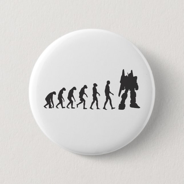 Badge Rond 5 Cm Robo-Évolution (Devant)