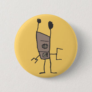 Badge Rond 5 Cm Robot de cannelure