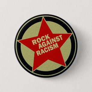 BADGE ROND 5 CM ROCHE CONTRE LE RACISME