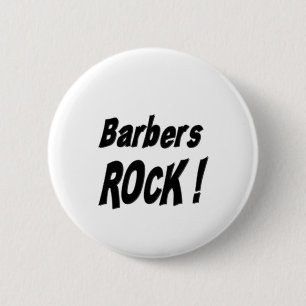 Badge Rond 5 Cm Roche de coiffeurs ! Bouton