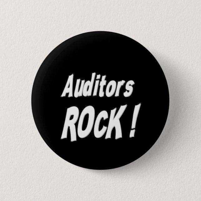 Badge Rond 5 Cm Roche de commissaires aux comptes ! Bouton (Devant)