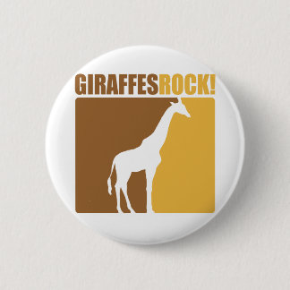 Badge Rond 5 Cm Roche de girafes ! #2