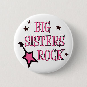 Badge Rond 5 Cm Roche de grandes soeurs
