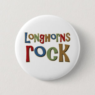 Badge Rond 5 Cm Roche de Longhorns