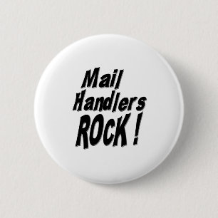 Badge Rond 5 Cm Roche de manipulateurs de courrier ! Bouton
