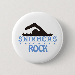 Badge Rond 5 Cm Roche de nageurs