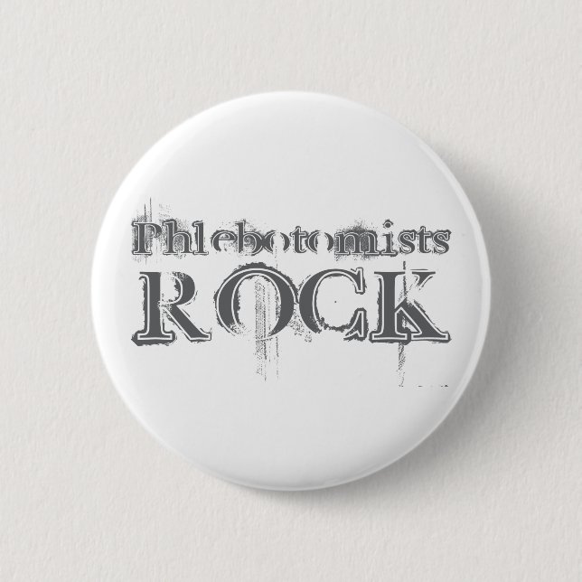 Badge Rond 5 Cm Roche de Phlebotomists (Devant)
