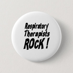 Badge Rond 5 Cm Roche de thérapeutes respiratoires ! Bouton