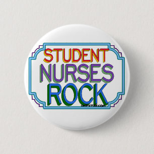 Badge Rond 5 Cm Roche d'élève-infirmières